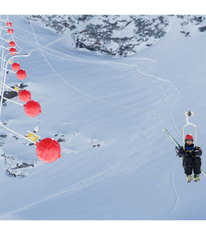 Sphère de balisage aérien diurne pour ligne Haute Tension
