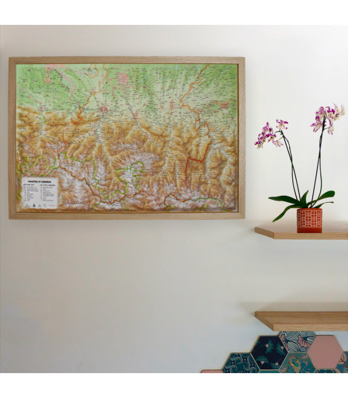 3D-Reliefkarte der Hautes-Pyrénées von 3DMap