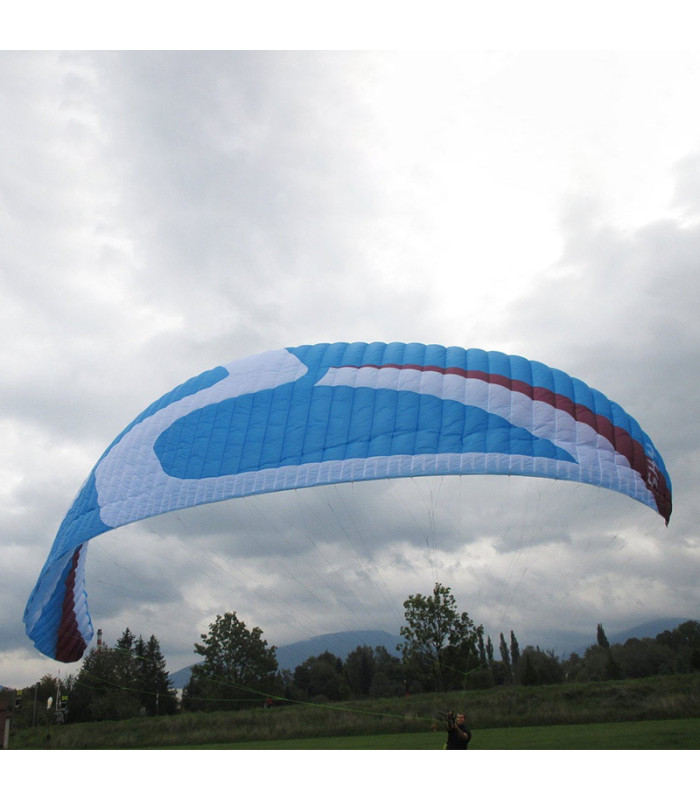 Aile d'occasion Apollo 2 - L - Bleu/Violet/Blanc - Sky Paragliders