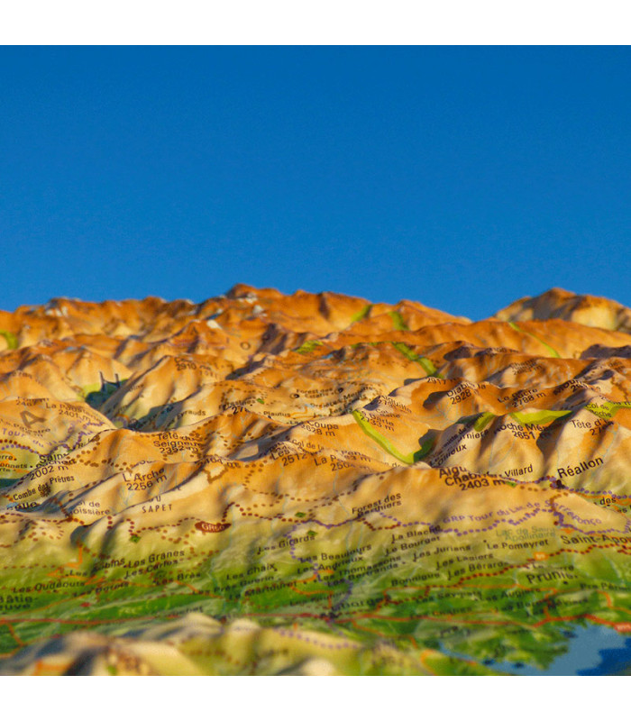 Relief map of Champsaur - Valgaudemar - Dévoluy 3DMap