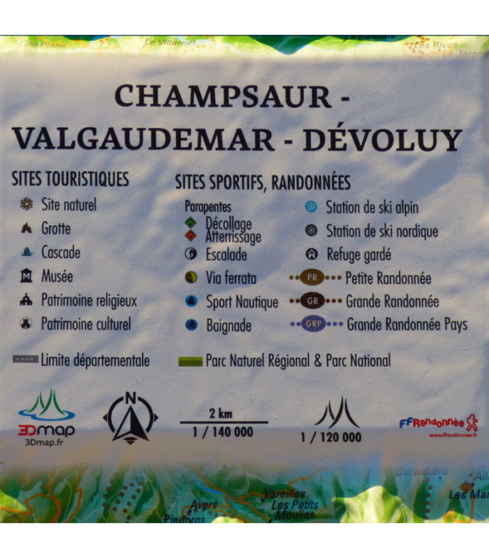 Relief map of Champsaur - Valgaudemar - Dévoluy 3DMap