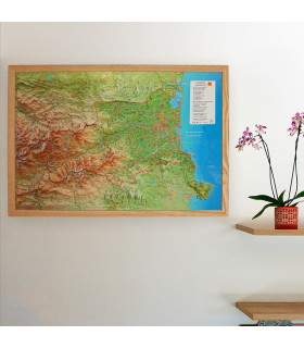 Carte en Relief des Pyrénées-Orientales 3DMap