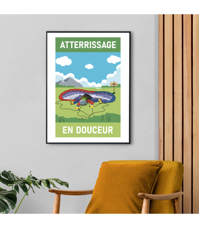 Affiches humoristiques parapente Air et Aventure