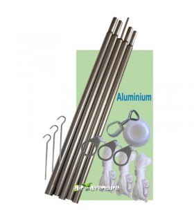 Mât Tubulaire emboitable 20mm Aluminium