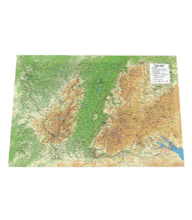 Carte en Relief Vosges - Alsace - Forêt Noire 3DMap