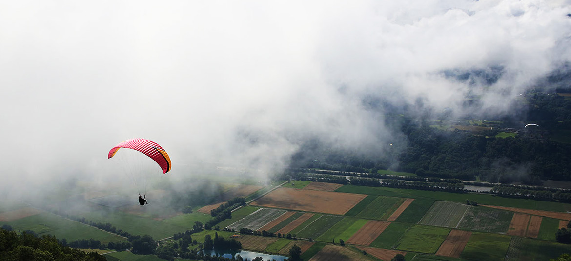 Météo idéale pour faire du parapente