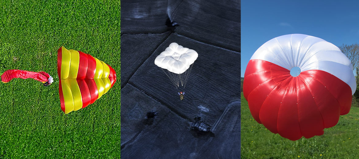 les différents types de parachutes de secours pour le parapente