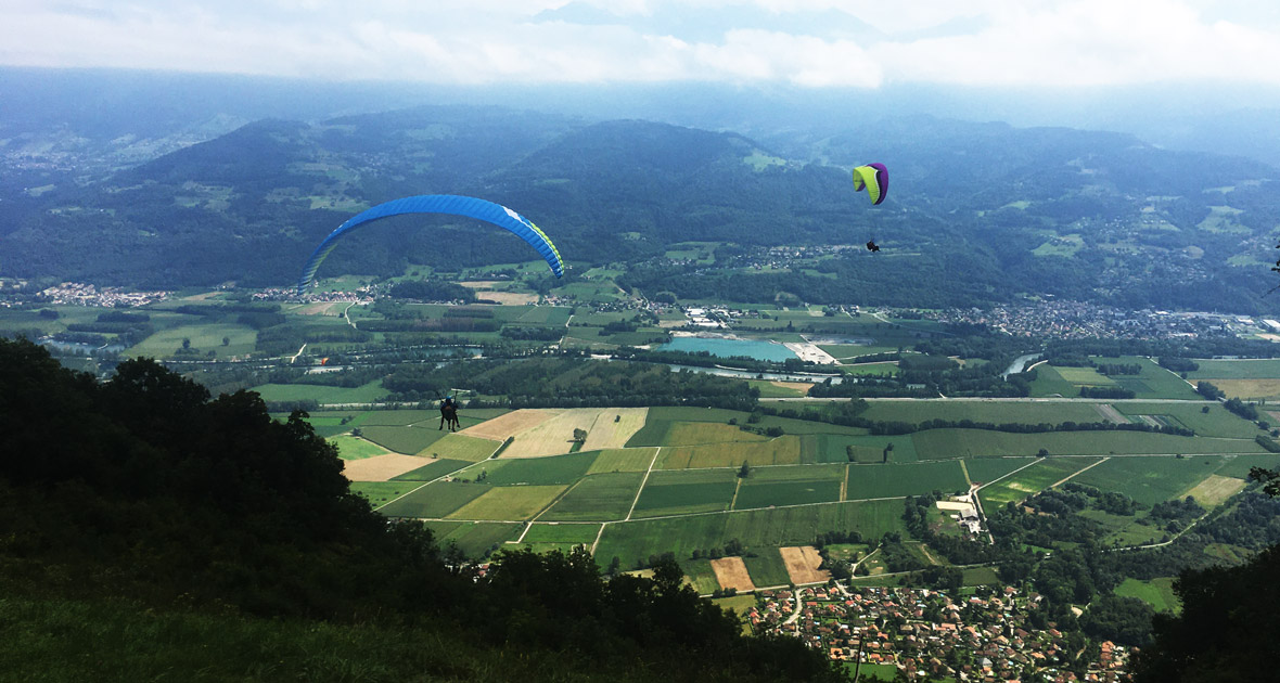 meilleure région baptême parapente