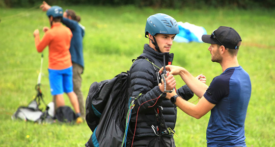 stage d'initiation au parapente 