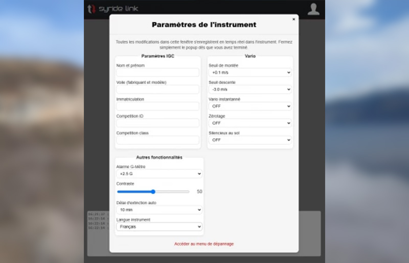 Carnet de vol Syride Alti V4