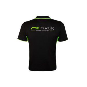 Polo noir avec logo Niviuk